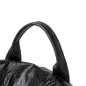 Modischer Vintage Rucksack - multifunktionale Umhängetasche aus Leder - Schlangenhautmuster