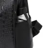 Modischer Vintage Rucksack - multifunktionale Umhängetasche aus Leder - Schlangenhautmuster