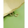 Elegante kleine Creolen - mit Zirkonia - 925er Sterlingsilber