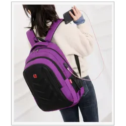 Fashionable backpack - 15.6 inch laptop bag - USB charging portBackpacks