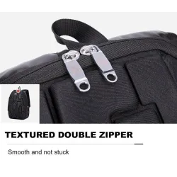 Modischer Rucksack - Laptoptasche - Wasserdicht - USB-Ladeanschluss - Carving-Design