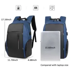Fashionable backpack - 15.6 inch laptop bag - USB charging port - waterproofBackpacks