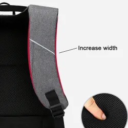 Fashionable backpack - 15.6 inch laptop bag - USB charging port - waterproofBackpacks