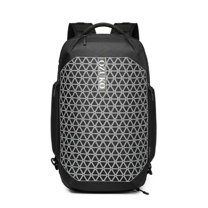 OZUKO – modischer Rucksack – 15,6 Zoll Laptoptasche – Diebstahlschutz – mit Schuhaufbewahrung – USB-Ladeanschluss – wasserdicht