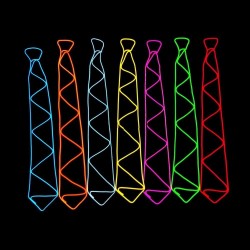 Kreative LED-Krawatte - flexibler beleuchteter Draht - Party - Halloween