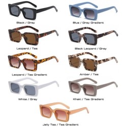 Fashionable small rectangle sunglasses - UV400 - unisex
