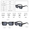 Modische kleine rechteckige Sonnenbrille - UV400 - Unisex