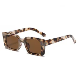 Modische kleine rechteckige Sonnenbrille - UV400 - Unisex