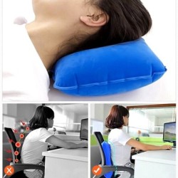 Nylon inflatable pillow - portable - sleeping cushion - for camping / travel / beach - 34 * 22 cmCushions