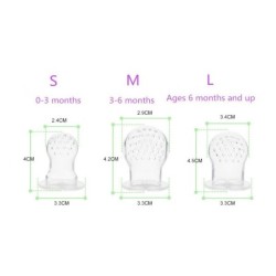 Baby Schnuller - Frischhaltedose - Säfte - Milch - Silikonsiebnetz - 10 Stück