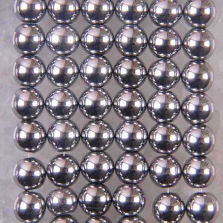 8 mm magnetischer Hämatit – runde lose Perlen – 15,5-Zoll-Strang – für die Schmuckherstellung