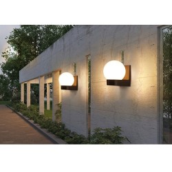 Moderne kugelförmige Lampe - Außenwandleuchte