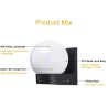 Modern ball shaped lamp - outdoor wall lightWall lights