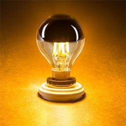 LED bulb - G45 gold mirror bubble - dimmable - warm white - 4W - E12 - E14 - 10 piecesE14