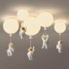 Nordischer Stil - ballonförmige Deckenlampe - mit Astronaut - LED