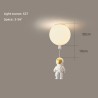 Nordic style - balloon shaped ceiling lamp - with astronaut - LEDCeiling lights