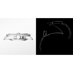 SINOBI - classic sports quartz watch - luminous dial - stainless steelWatches