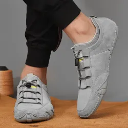 Stylische Wildleder-Sneakers - Slipper zum Hineinschlüpfen