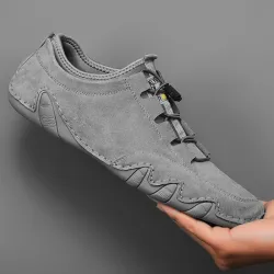 Stylische Wildleder-Sneakers - Slipper zum Hineinschlüpfen