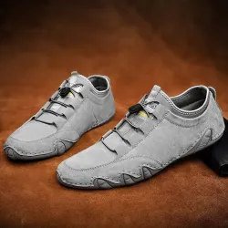 Stylische Wildleder-Sneakers - Slipper zum Hineinschlüpfen