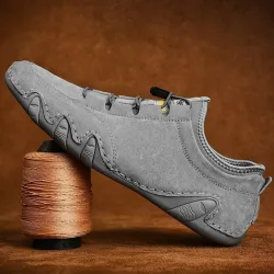 Stylische Wildleder-Sneakers - Slipper zum Hineinschlüpfen