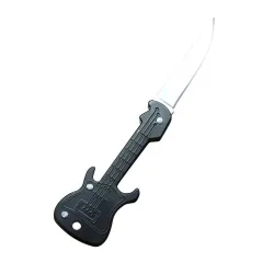 Mini-Taschenmesser - faltbar - Gitarrenform - Edelstahl