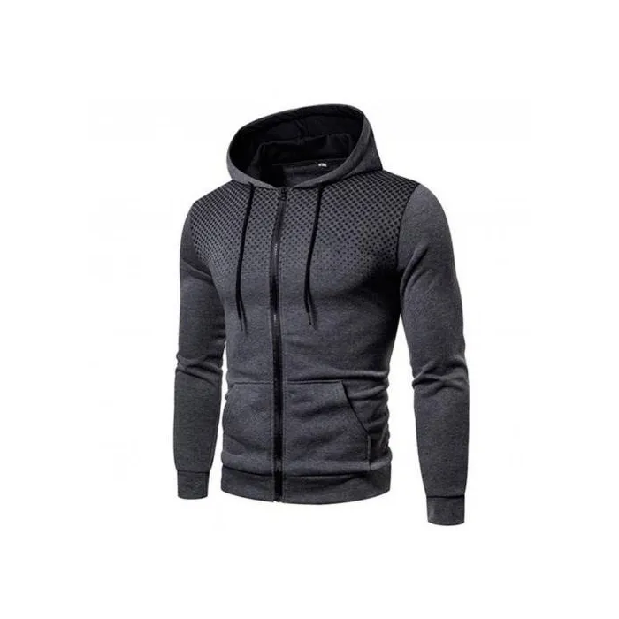 3D-Druck - Kapuzenpullover - Langarm - Reißverschluss