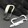 Multifunction mini knife - with bottle opener / carabiner - stainless steelKnives & Multitools