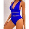 Sexy one piece swimsuit - with push up - net decorationBeachwear