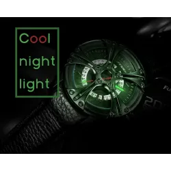 SINOBI - fashionable creative quartz watch - waterproof - leather strapWatches