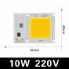 COB LED Chip - Smart IC - 220V 240V - 10W - 20W - 30W - 50W - 70W - 100W 150W - 6 Stück