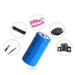 16340 Li-Ionen-Akku – wiederaufladbar – mit Ladegerät – 1300 mAh – 3,7 V