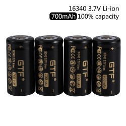 16340 Li-On-Akku - wiederaufladbar - 700 mAh - 3,7 V