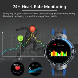 Luxuriöse Smart Watch - Full Touch - Sport-/Fitness-Tracker - Herzfrequenz - Wasserdicht - IOS - Android