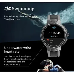 Luxuriöse Smart Watch - Full Touch - Sport-/Fitness-Tracker - Herzfrequenz - Wasserdicht - IOS - Android
