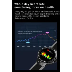 Luxuriöse Smart Watch - Full Touch - Sport-/Fitness-Tracker - Herzfrequenz - Wasserdicht - IOS - Android