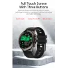 MELANDA - Sport-Smartwatch - Bluetooth - Full-Touchscreen - Fitness-Tracker - Herzmonitor - Wasserdicht - Android - IOS