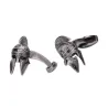 Vintage silver cufflinks - retro war helmetCufflinks
