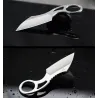 Tactical small knife - with ring - leather case - D2 steelKnives & Multitools