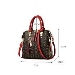 Luxuriöse Handtasche - mit Schulterriemen - Leder