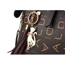 Luxurious handbag - with shoulder strap - leatherHandbags