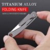 Mini multifunction knife - foldable - removable blade - titanium alloyKnives & Multitools