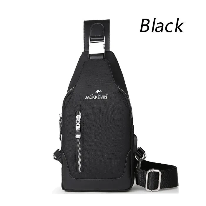 Multifunction backpack - shoulder / chest bag - USB charging port - earphones hole - waterproofBackpacks