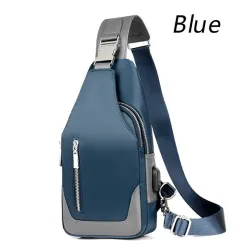 Multifunktions-Rucksack – Schulter-/Brusttasche – USB-Ladeanschluss – Ohrhörerloch – wasserdicht