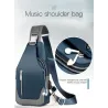Multifunktions-Rucksack – Schulter-/Brusttasche – USB-Ladeanschluss – Ohrhörerloch – wasserdicht