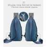 Multifunction backpack - shoulder / chest bag - USB charging port - earphones hole - waterproofBackpacks