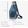 Multifunktions-Rucksack – Schulter-/Brusttasche – USB-Ladeanschluss – Ohrhörerloch – wasserdicht