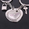 Heart shaped keychain - Love Heart - True Love - 2 piecesKeyrings