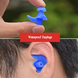 Silicone waterproof earplugs - with storage boxSwimming