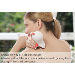 Professionelles Mini-Massagegerät - Entspannung - Schmerzlinderung - mit LED - Tintenfischform